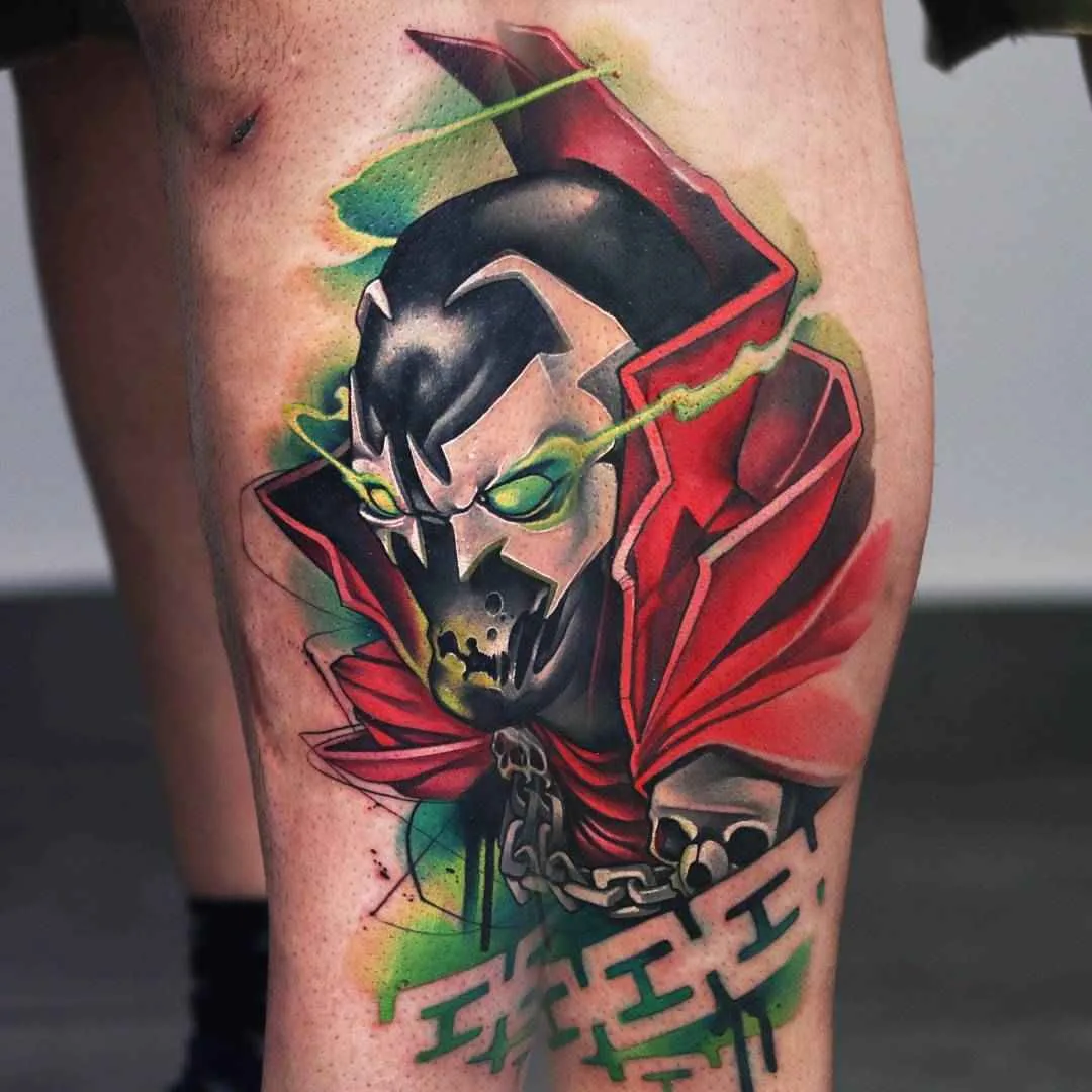 Artista del tatuaggio Uncl Paul Sa colori tatuaggio new school nello stile dell'autore | Atene, Grecia