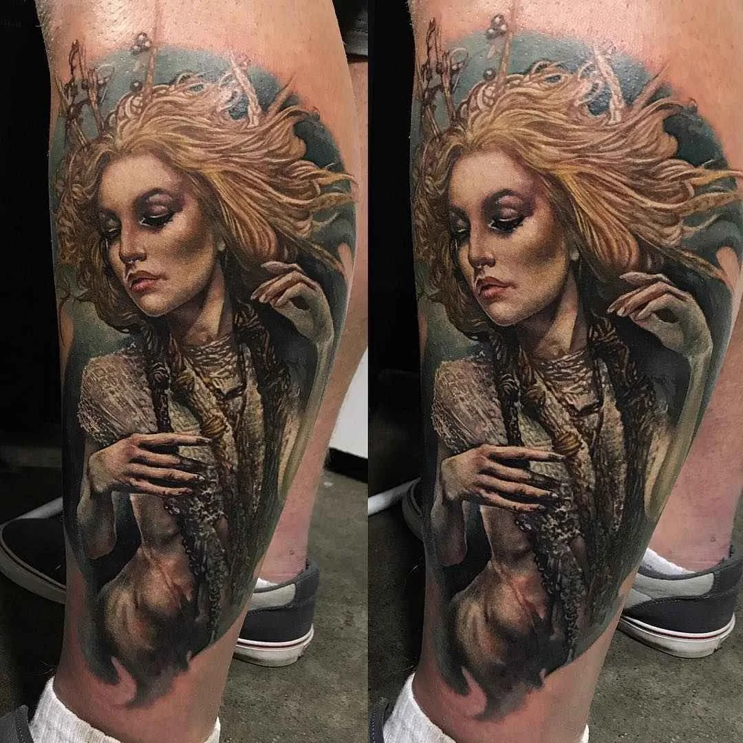Tattoo artist Sarah Miller color realistic tattoo | USA