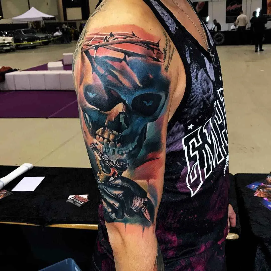 Tattoo artist Goran Micic color realistic tattoo | Macedonia