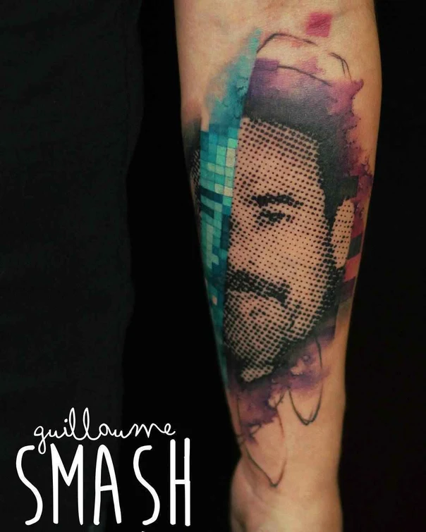 Портретная Portrait tattoo на Предплечье