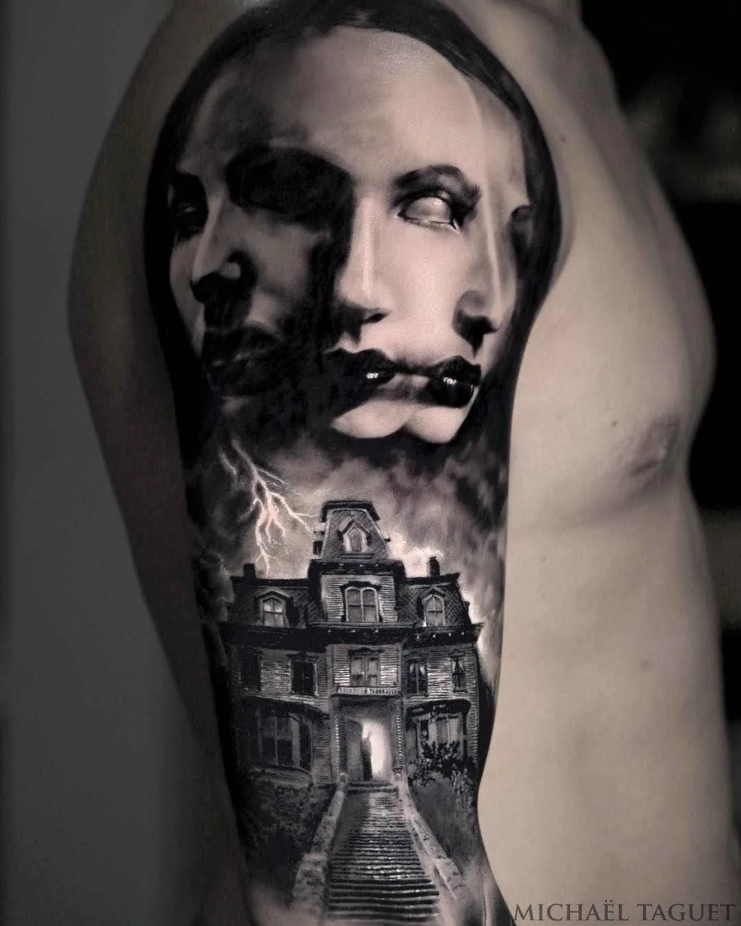 Tattoo artist Michael Taguet authors tattoos in color and black&grey realism | France