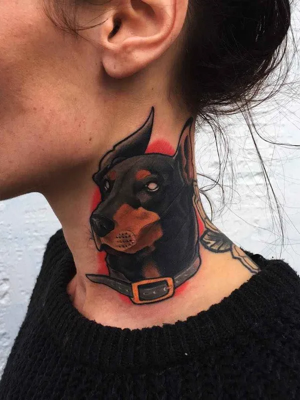 female color realism 타투 부위 neck #16774 | 타투이스트 Mike Stockings