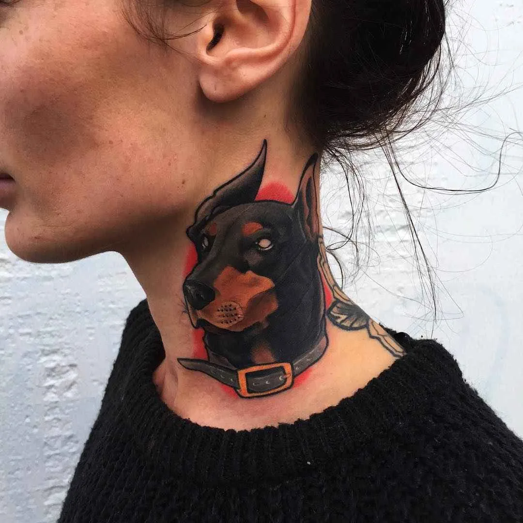 Tattoo artista Mike Stockings tattoo animale in stile neo tradizionale colore in stile autore | UK
