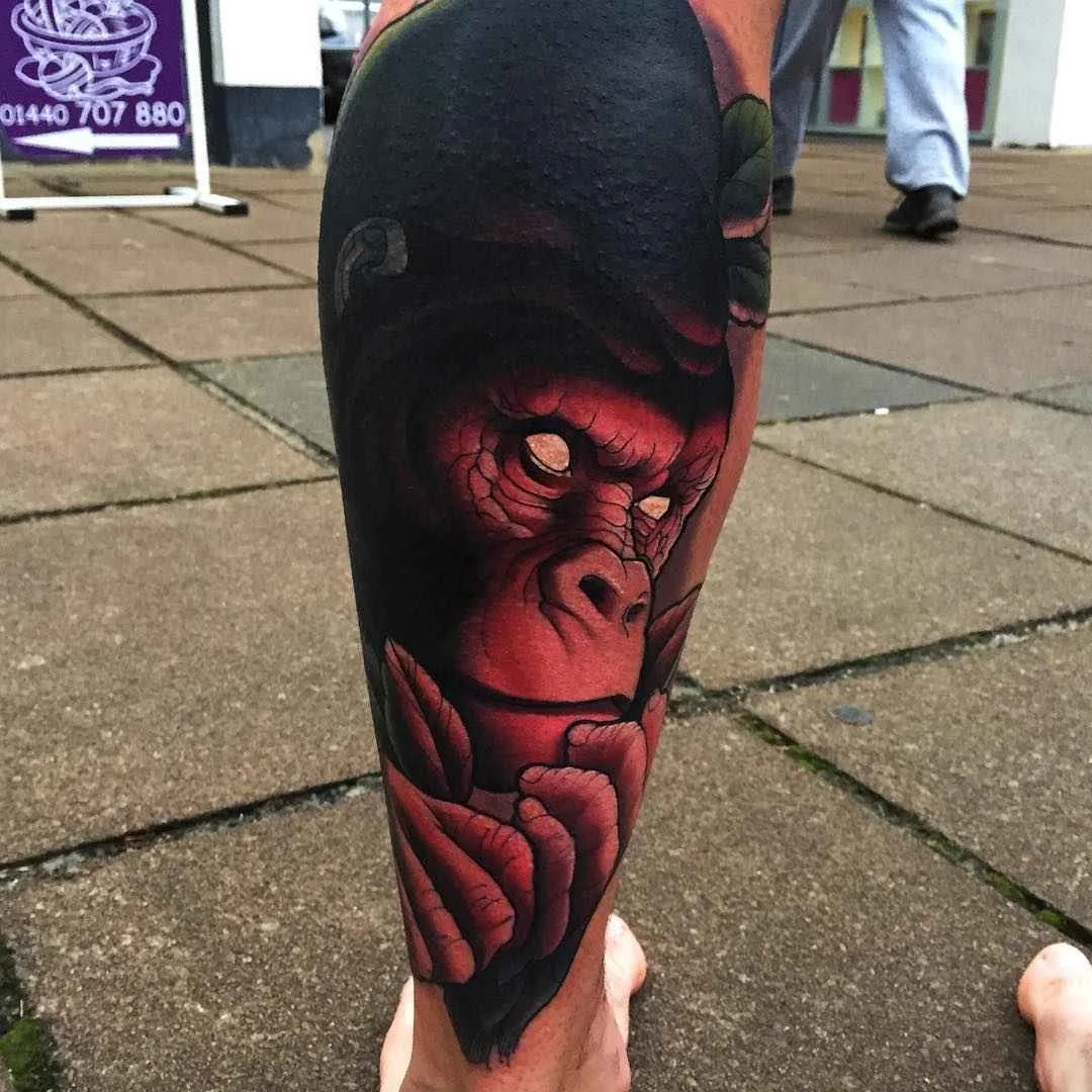 Tattoo artista Mike Stockings tattoo animale in stile neo tradizionale colore in stile autore | UK