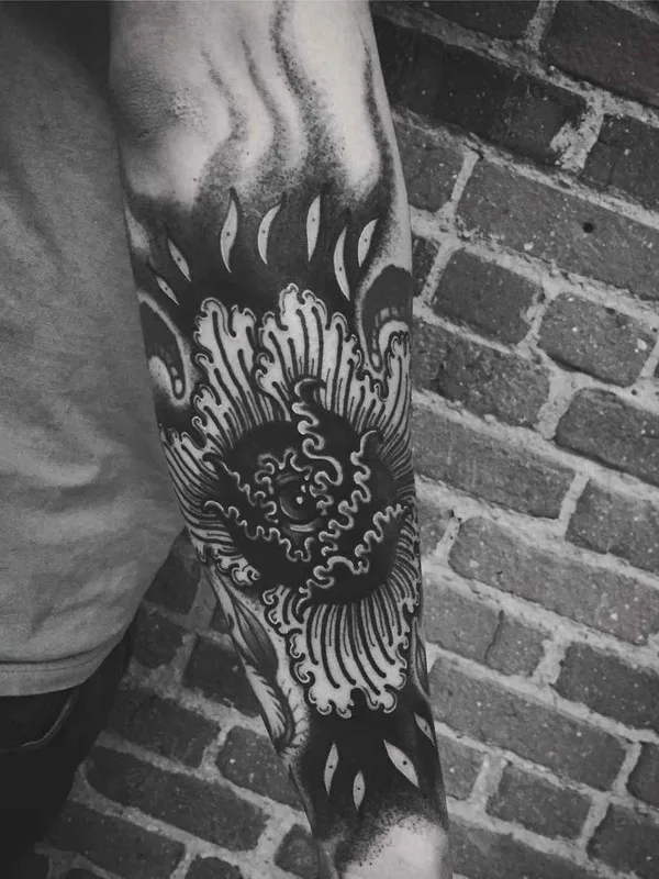 black blackwork Tatuagem em forearm #16858 | Tatuador Laura Yahna