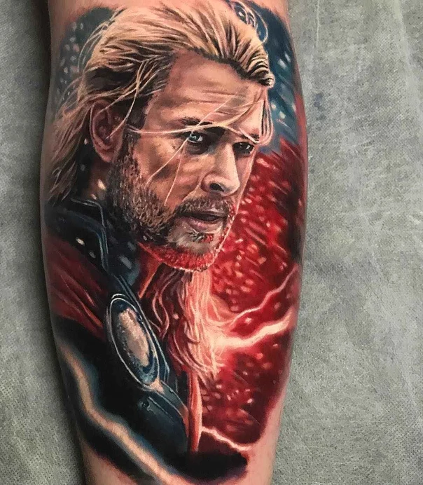 Realism Portrait tattoo on Forearm