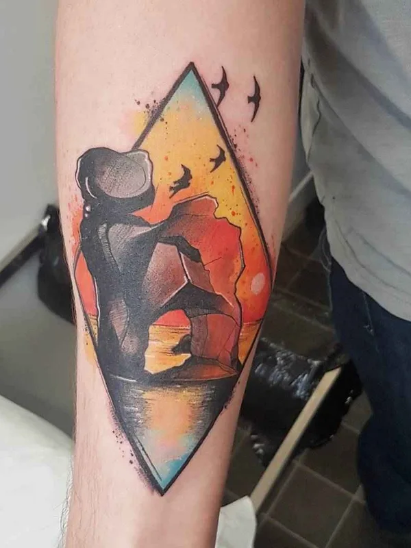 color watercolor tattoo on forearm #17051 | Tattoo Artist Josie Sexton