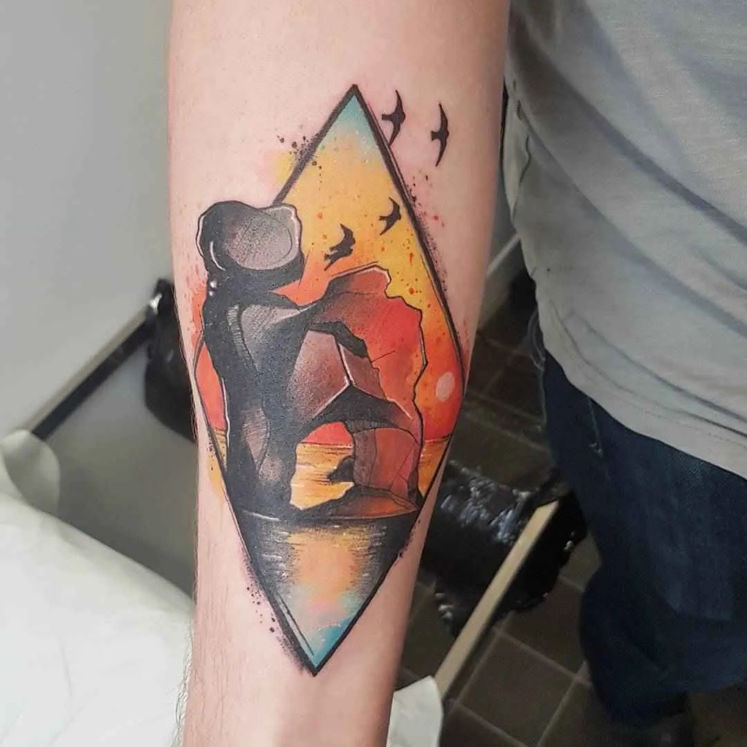 Tattoo artist Josie Sexton authors style sketch watercolor tattoo | UK