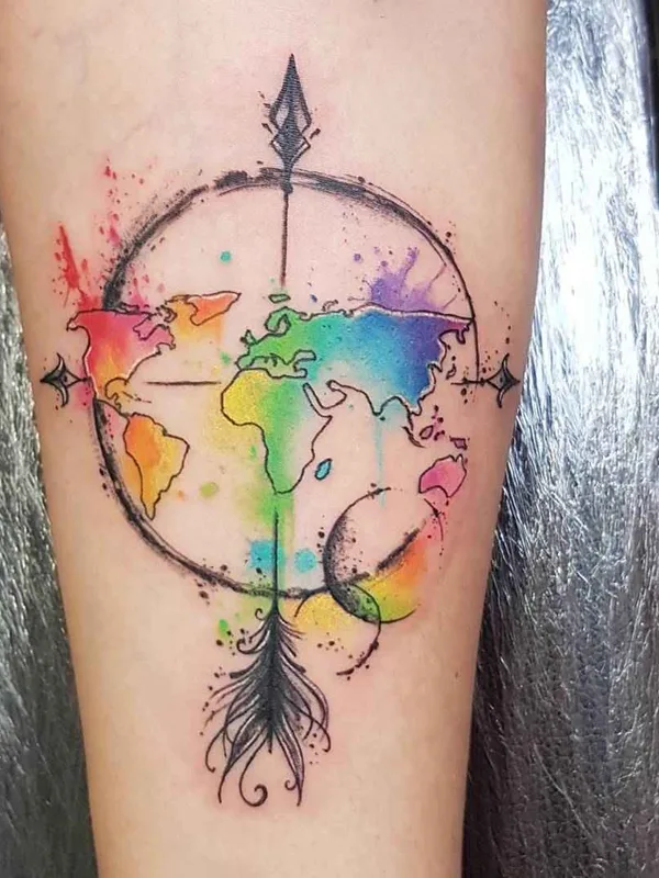 color watercolor tattoo on forearm #17057 | Tattoo Artist Josie Sexton