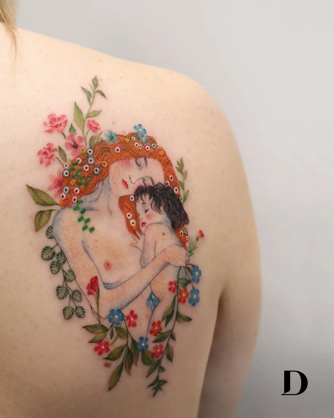 纹身艺术家Deborah Genchi，作者风格彩色水彩超现实纹身 | 布里亚，意大利