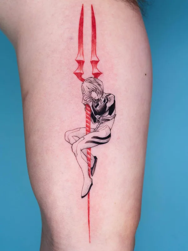 color anime Tatuagem em thigh #27917 | Tatuador OOZY