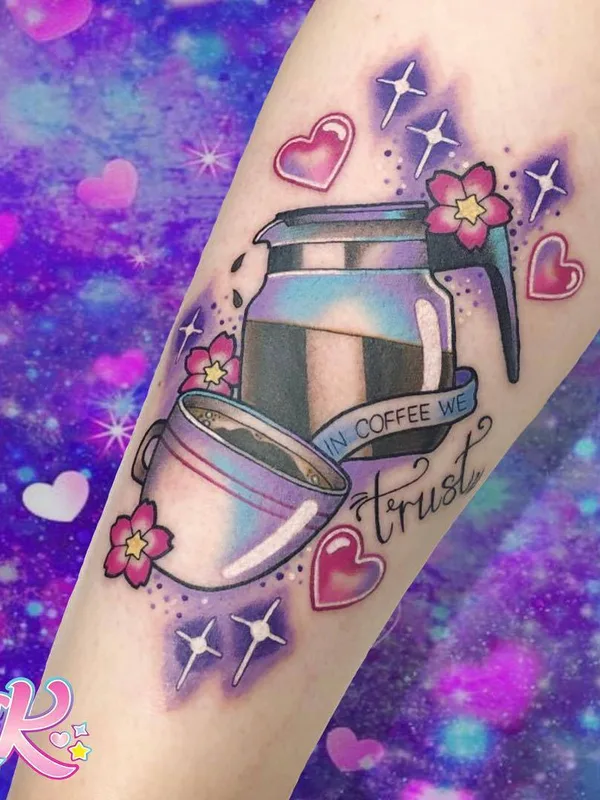 color illustrative татуировка на forearm #27964 | Тату мастер Carly Kawaii Kroll