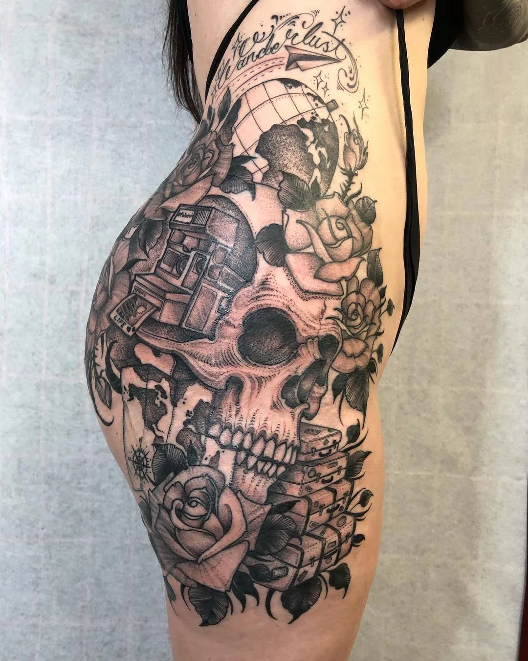 Tattoo artist Joseph Haefs, black authors linework tattoo | Las Vegas, USA
