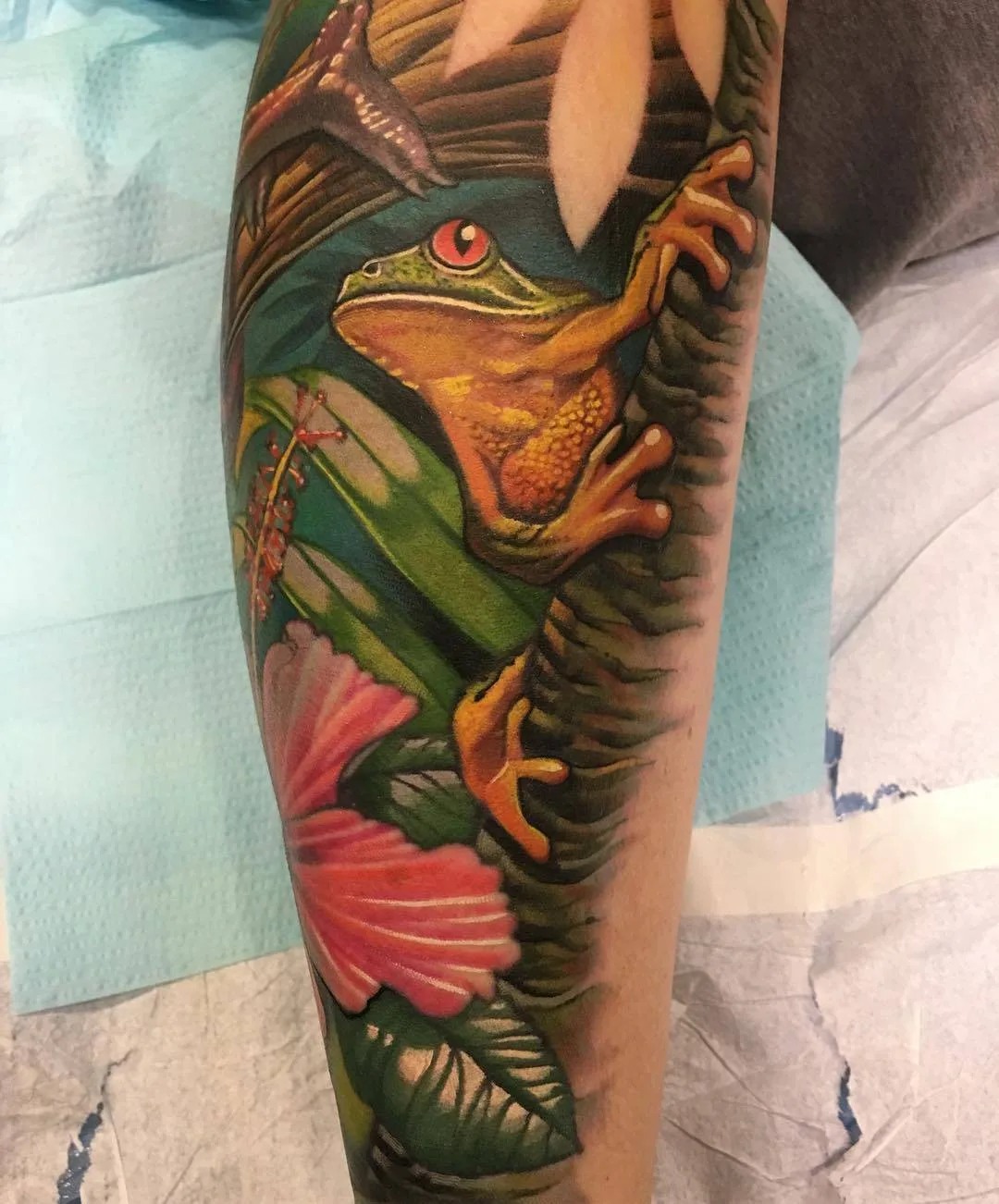 Tattoo artist Russ Abbott, seminar at 10th International Moscow Tattoo Convention, 25 May 2019
