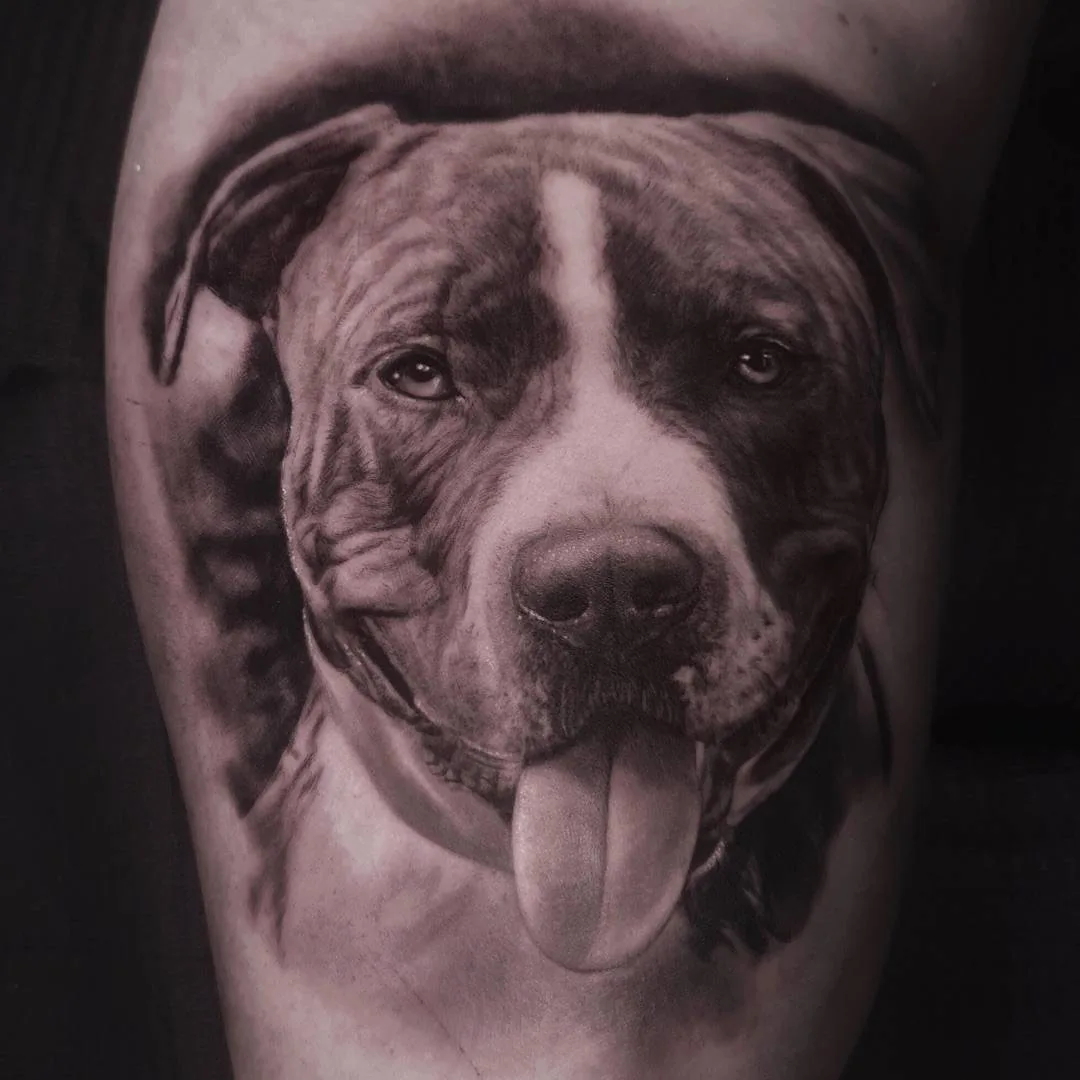 Tattoo artist Ralf Nonnweiler, black and grey portrait realistic tattoo | Germany