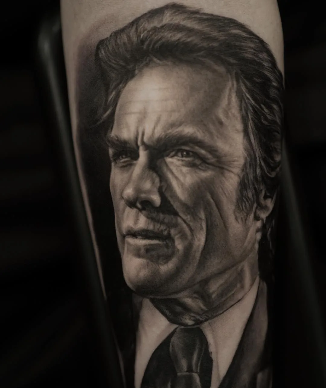 Tattoo artist Ralf Nonnweiler, black and grey portrait realistic tattoo | Germany