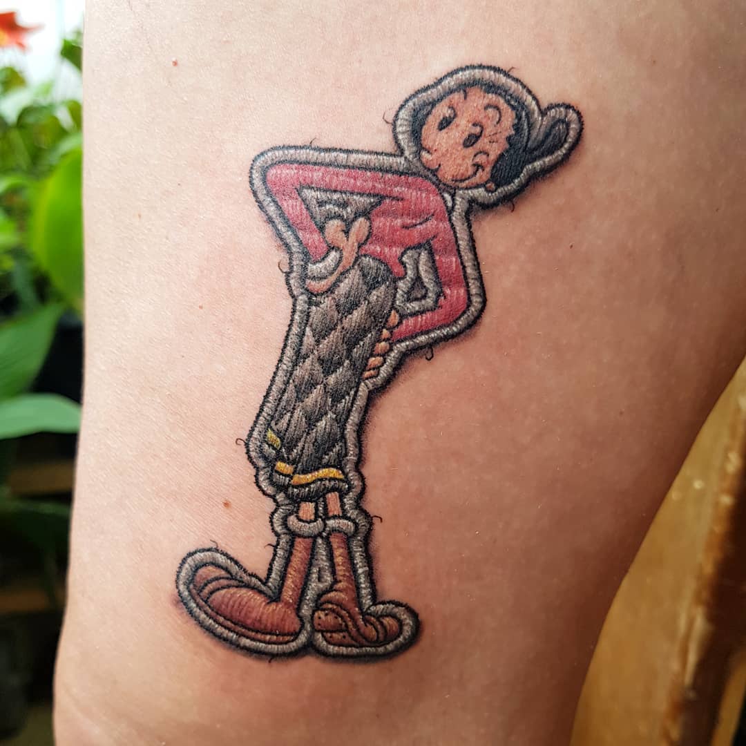 Scooby Doo Patch tattoo by @dudalozanotattoo at @patchfactorytattoo in  Barcelona, Spain