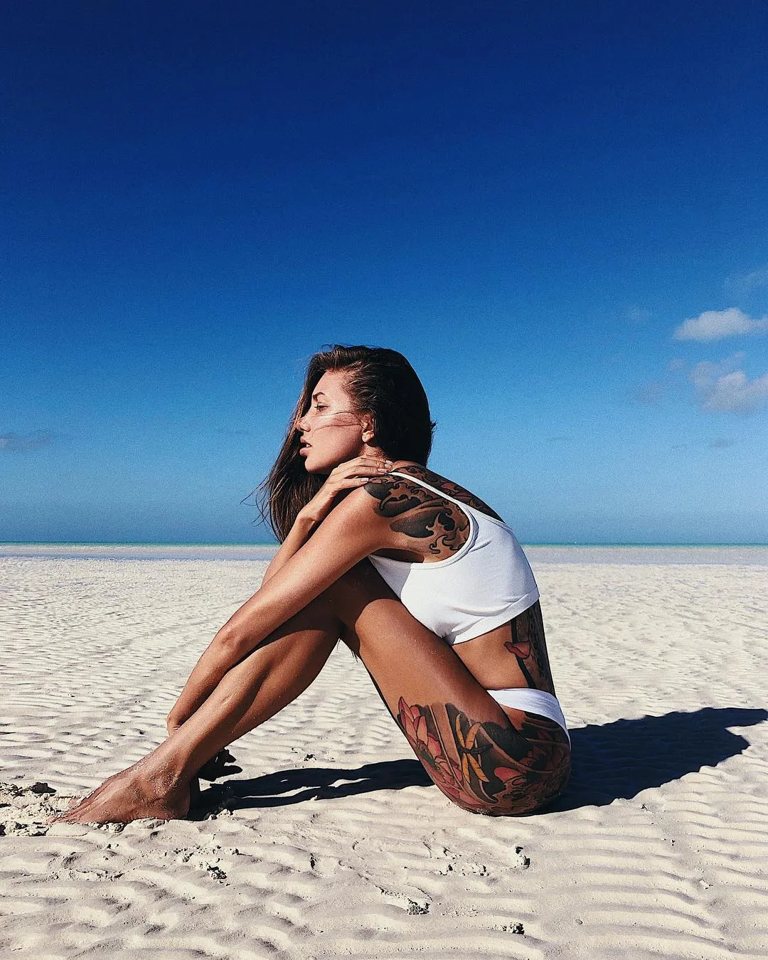 Foto di modello tatuato Ekaterina Khalikova, modello alternativo, ragazza con tatuaggio | Russia