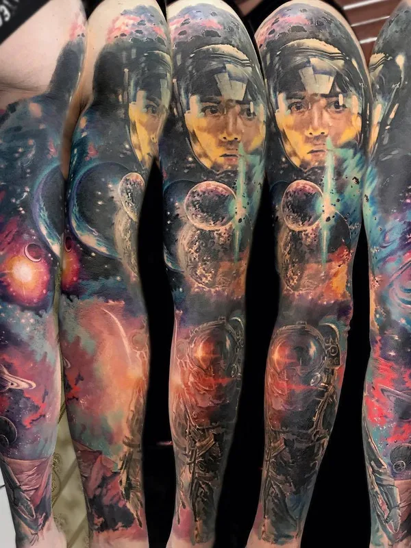 color realism 타투 부위 full sleeve #28735 | 타투이스트 Laura Juan