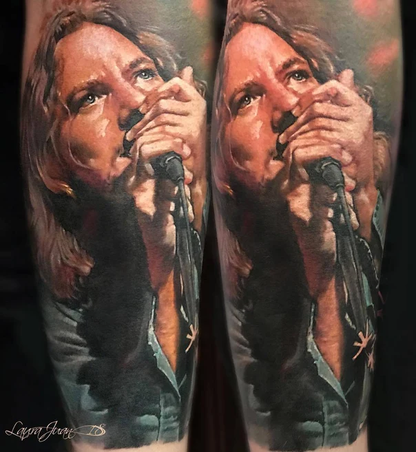 Realism Portrait tattoo on Forearm