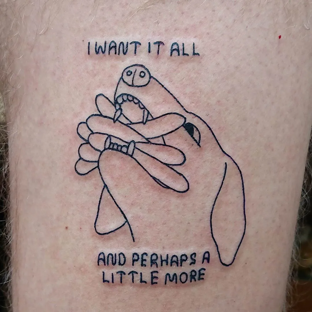 Tattoo artist Tato Coco, authors tattoo, primitivism, memes | Stockholm, Sweden