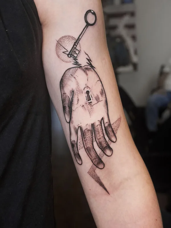 black blackwork tatuaje en forearm #34836 | Tatuador Светлана Дзюбина