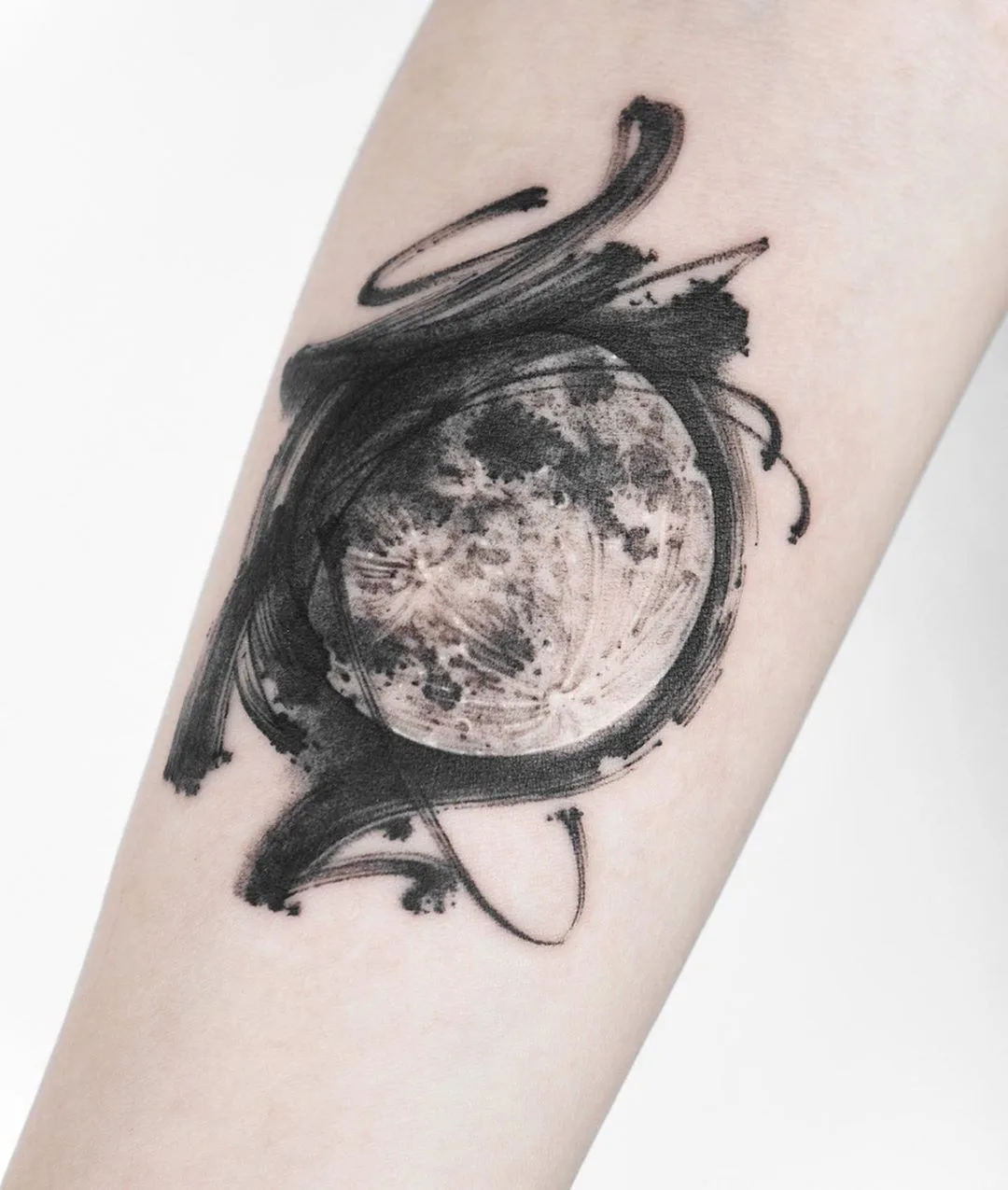 Tattoo artist Ati, watercolor, graphics, oriental tattoo | Korea