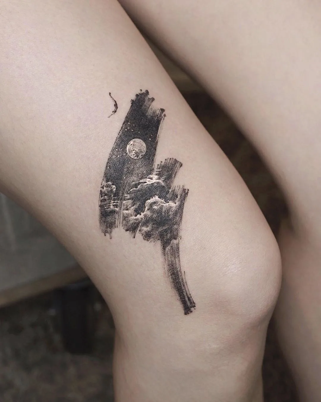 Tattoo artist Ati, watercolor, graphics, oriental tattoo | Korea