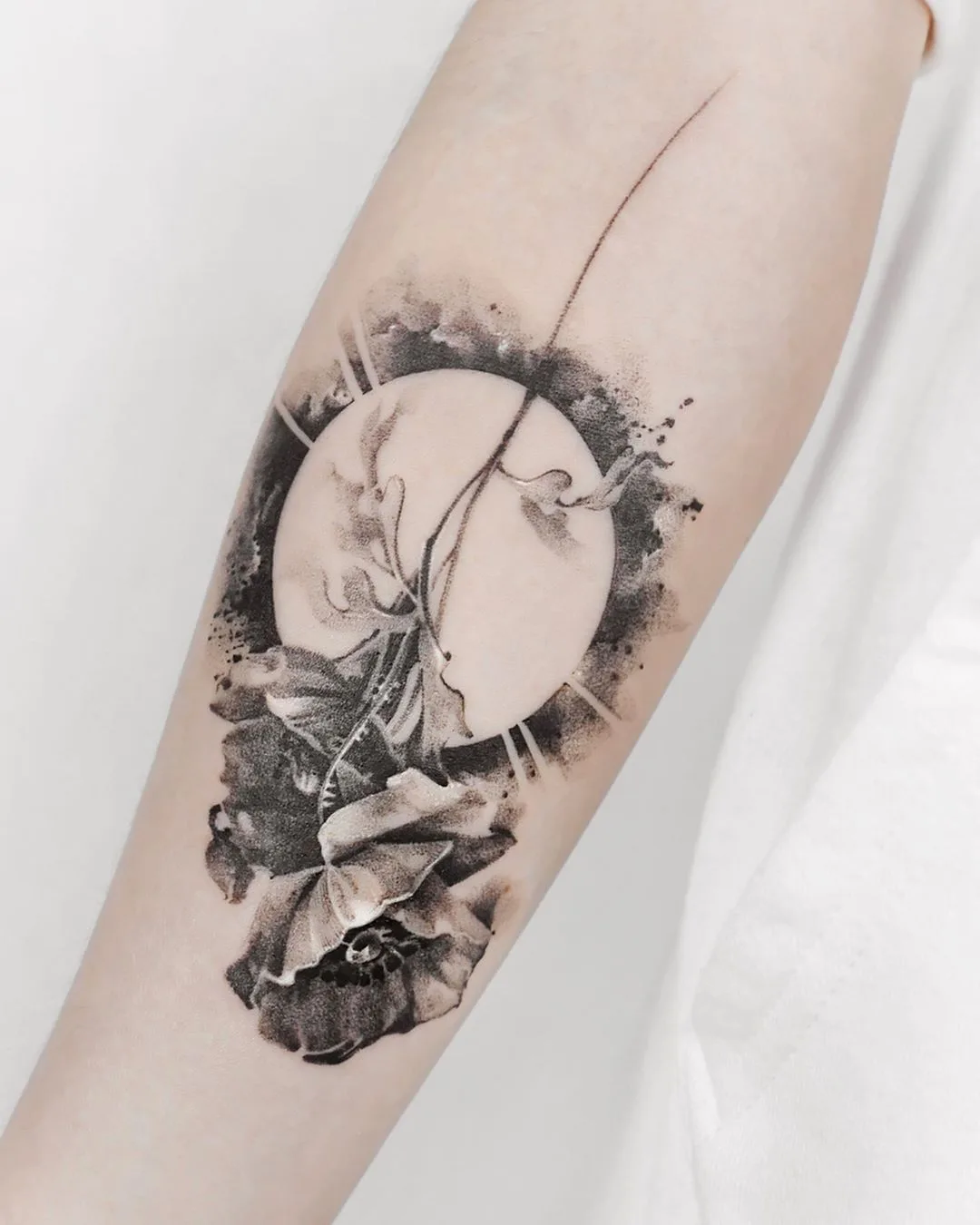 Tattoo artist Ati, watercolor, graphics, oriental tattoo | Korea