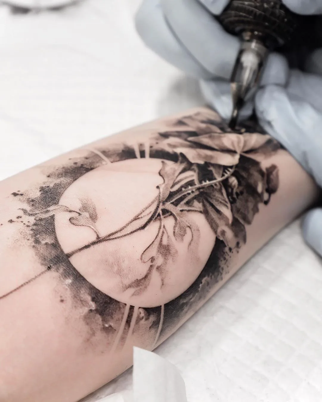 Tattoo artist Ati, watercolor, graphics, oriental tattoo | Korea