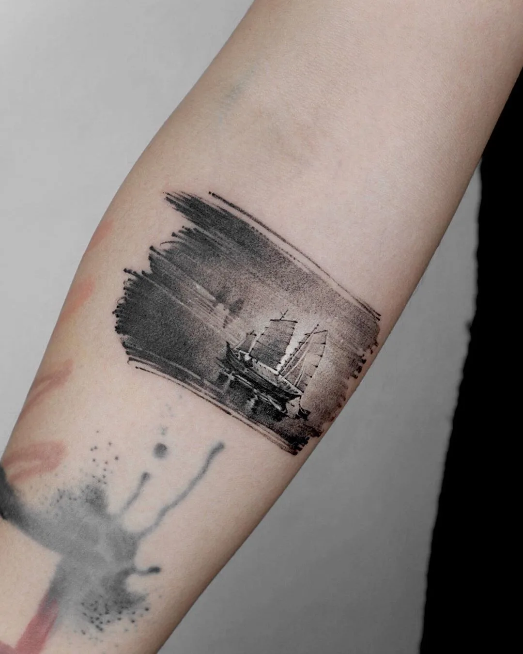 Tattoo artist Ati, watercolor, graphics, oriental tattoo | Korea