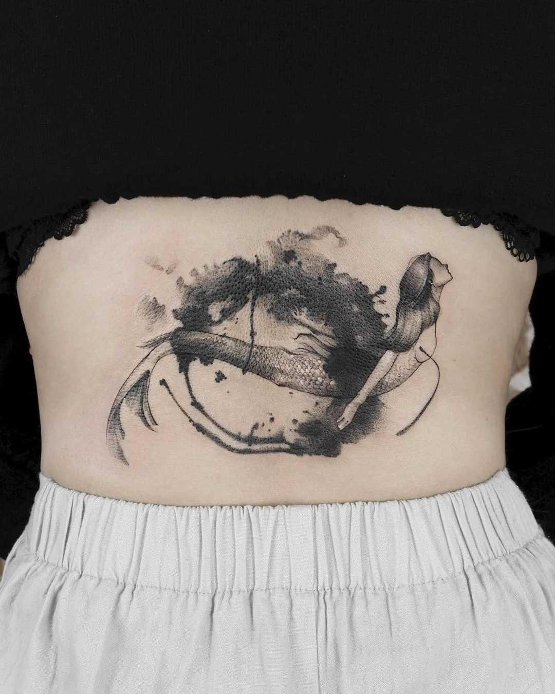 Tattoo artist Ati, watercolor, graphics, oriental tattoo | Korea
