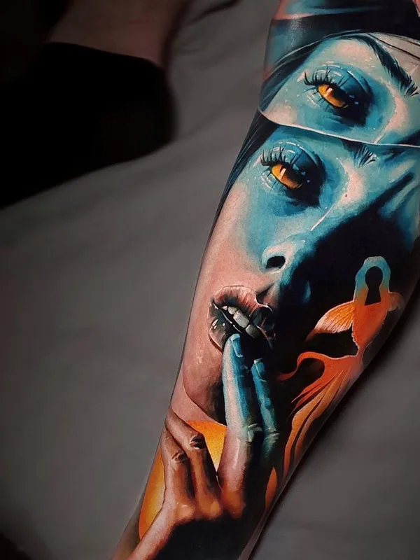 female color realism 타투 부위 forearm #34959 | 타투이스트 Sandra Daukshta