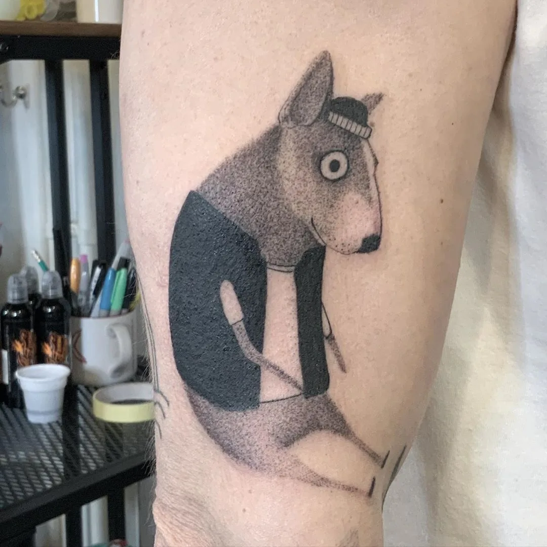 Tattoo artist Wujek, black and grey graphics tattoo with cute animal | Poland
