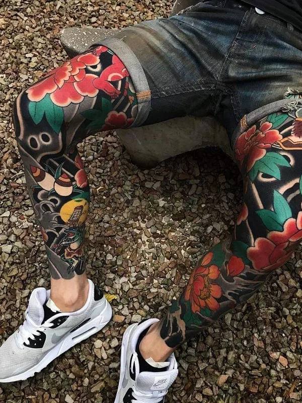 color japanese Tatuaggio su full leg #35368 | Tatuatore Ian Det