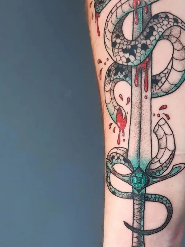 color neo traditional 纹身 在 forearm #49693 | 纹身师 Виктория