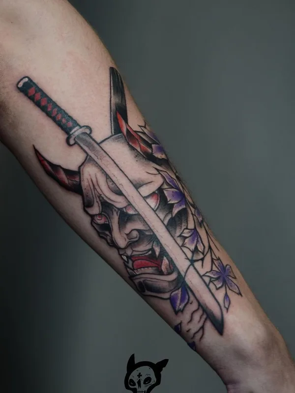 color japanese татуировка на forearm #49767 | Тату мастер Александра Котардъ
