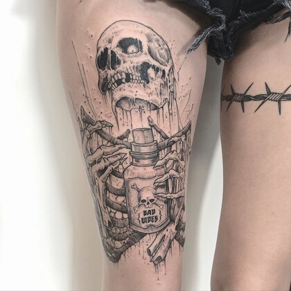 Тату эскиз #50086 Тату мастер Pavel Goncharenko