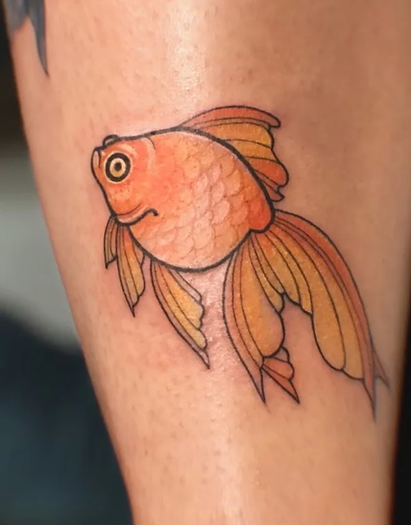 color japanese Tatuagem em calf #50140 | Tatuador Анастасия Паутова