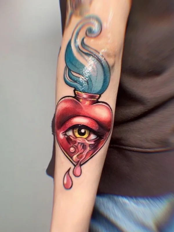 color neo traditional Tatuagem em forearm #50150 | Tatuador Анастасия Паутова