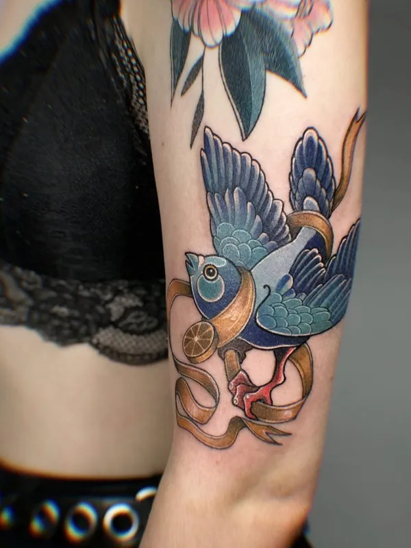 female color neo traditional Tatuagem em forearm #50147 | Tatuador Анастасия Паутова