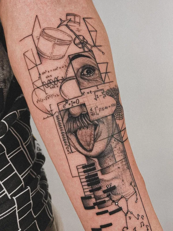 black and grey sketch татуировка на forearm #50213 | Тату мастер Игорь