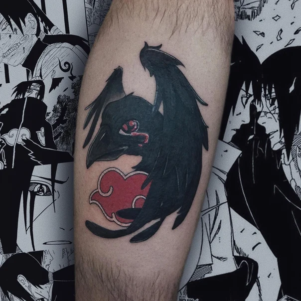 Аниме Crow, Cloud tattoo на Предплечье