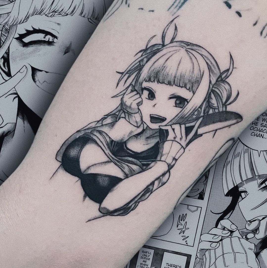 Himiko Toga My Hero Academiamyheroacademia tattoo forearmtattoo    TikTok