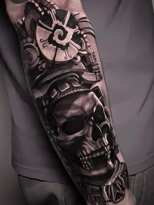 black and grey realism Tatuaggio su full sleeve #50322 | Tatuatore Никита Ерахтин