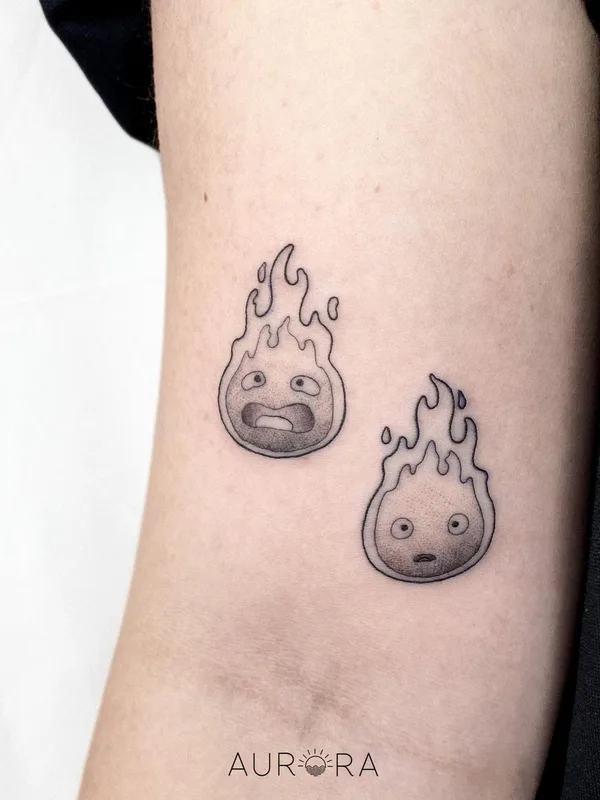 black and grey anime tatouage sur forearm #50371 | Artiste tatoueur Данила