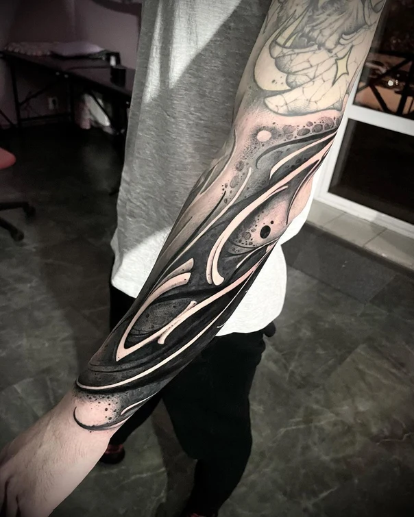 Абстрактная Abstract tattoo на Полный рукав