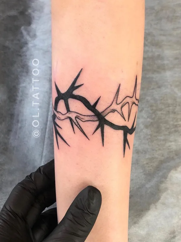 black blackwork татуировка на forearm #50527 | Тату мастер Ольга Иванова