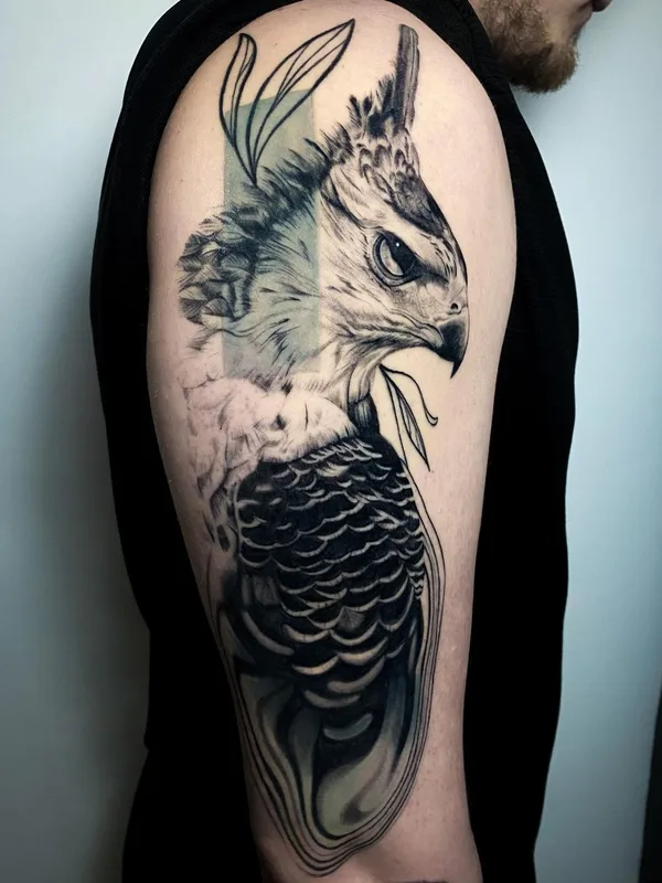 male black and grey black and grey татуировка на upper arm #50565 | Тату мастер Артем Есипов