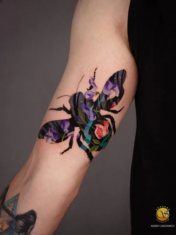color illustrative 타투 부위 forearm #50584 | 타투이스트 Андрей Луковников